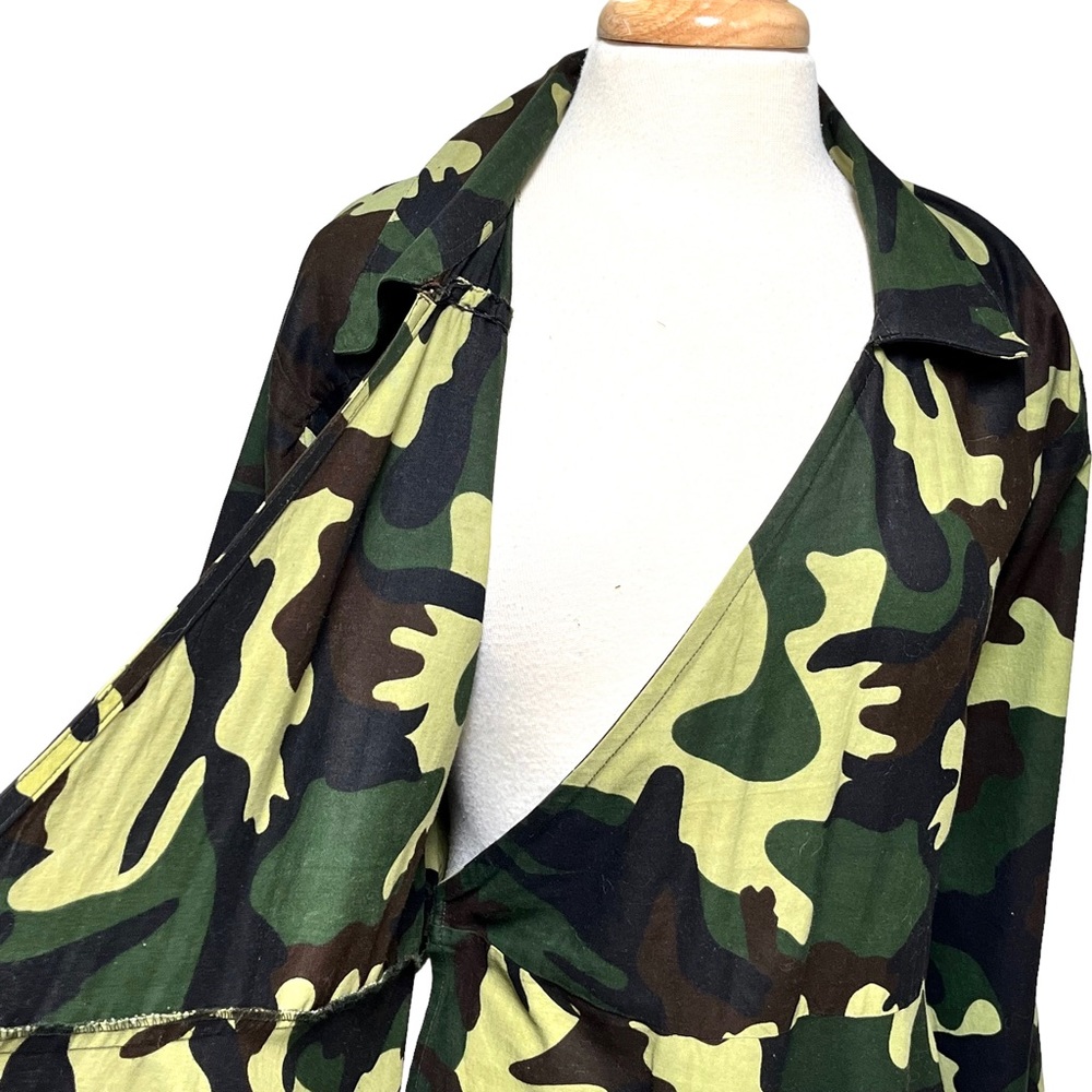 Kara Chic Camo Print Wrap Around Cotton Dress View 6